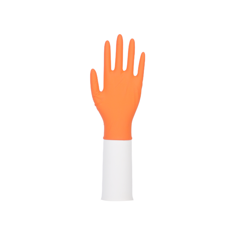 Disposable Orange Nitrile glove