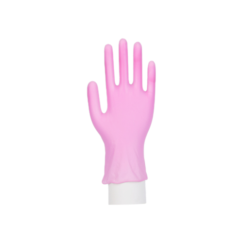 Disposable Pink PVC glove