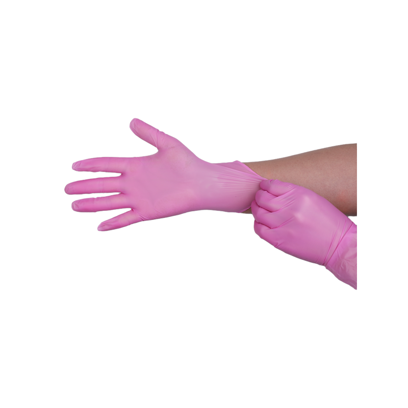 Disposable Pink PVC glove