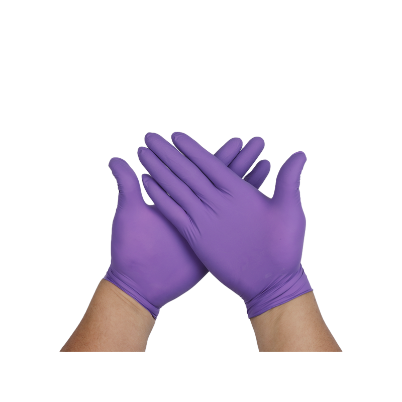 Disposable Purple Nitrile glove