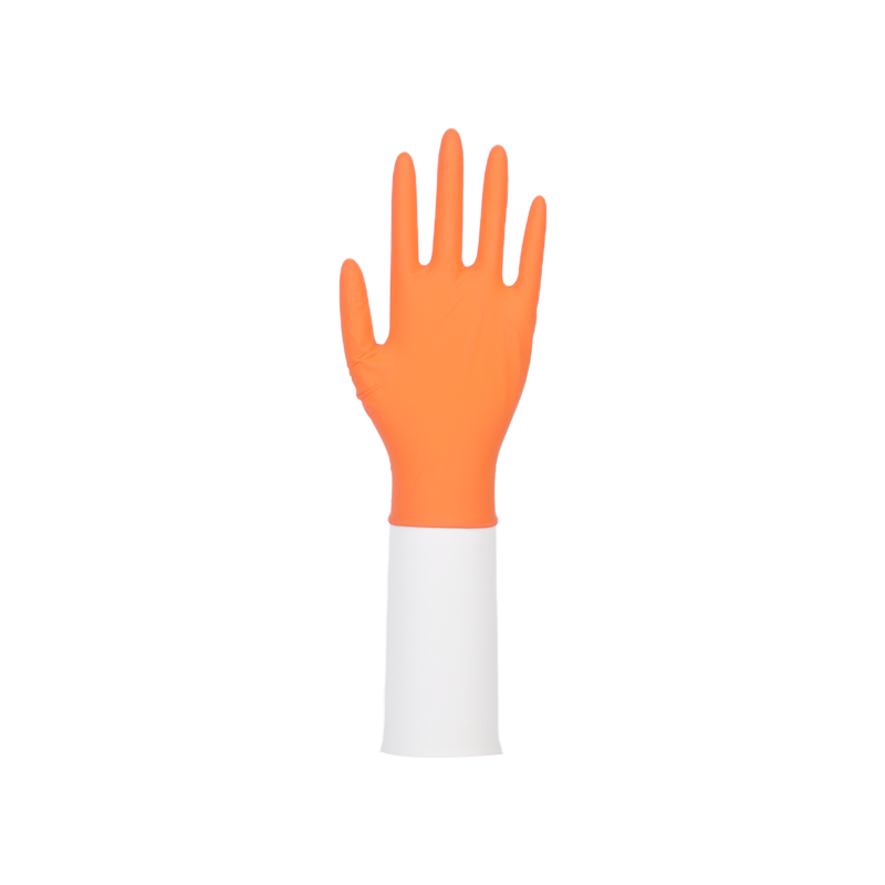 Disposable Orange Nitrile glove